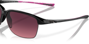 Rose Gradient Polarized Lenses, Polished Black Frame