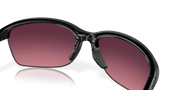 Rose Gradient Polarized Lenses, Polished Black Frame