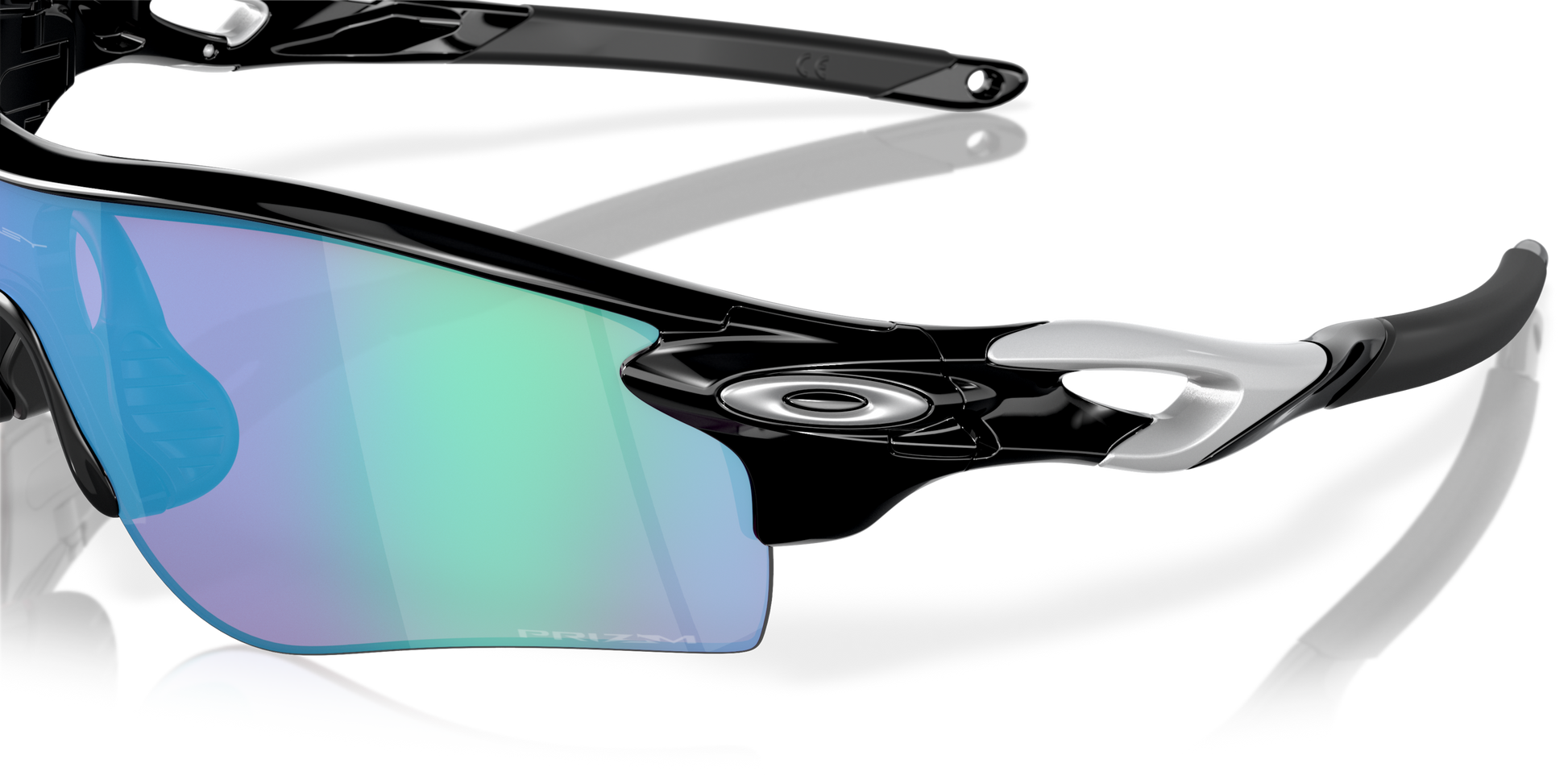 [Prizm Golf Lenses, Polished Black Frame]