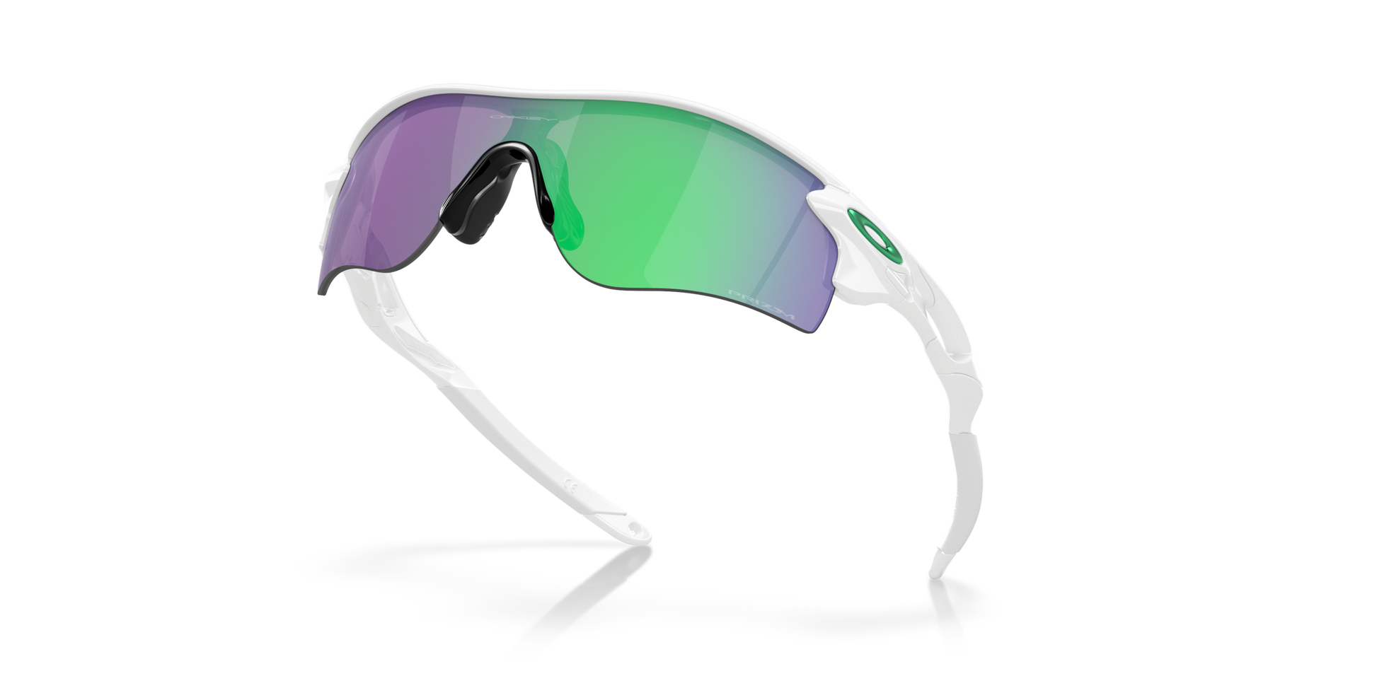 [Prizm Jade Lenses, Polished White Frame]