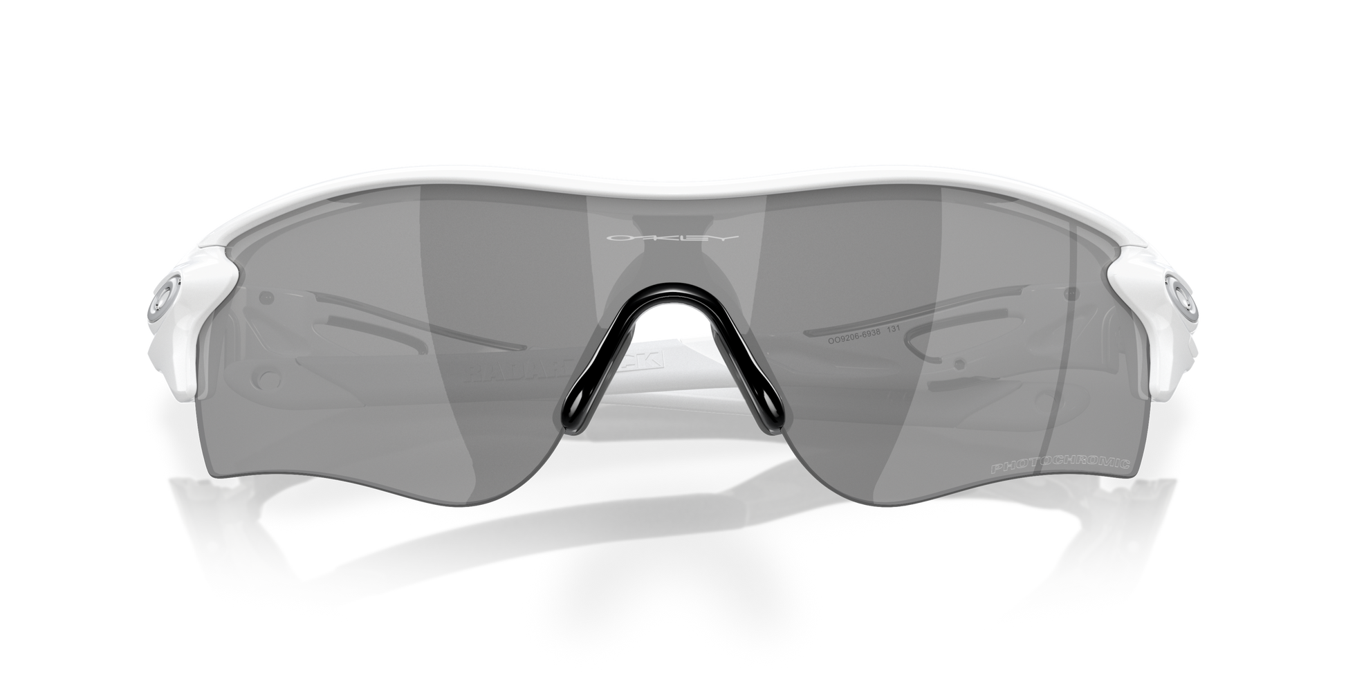 [Clear To Black Iridium Photochromic Lenses, White Out Frame]