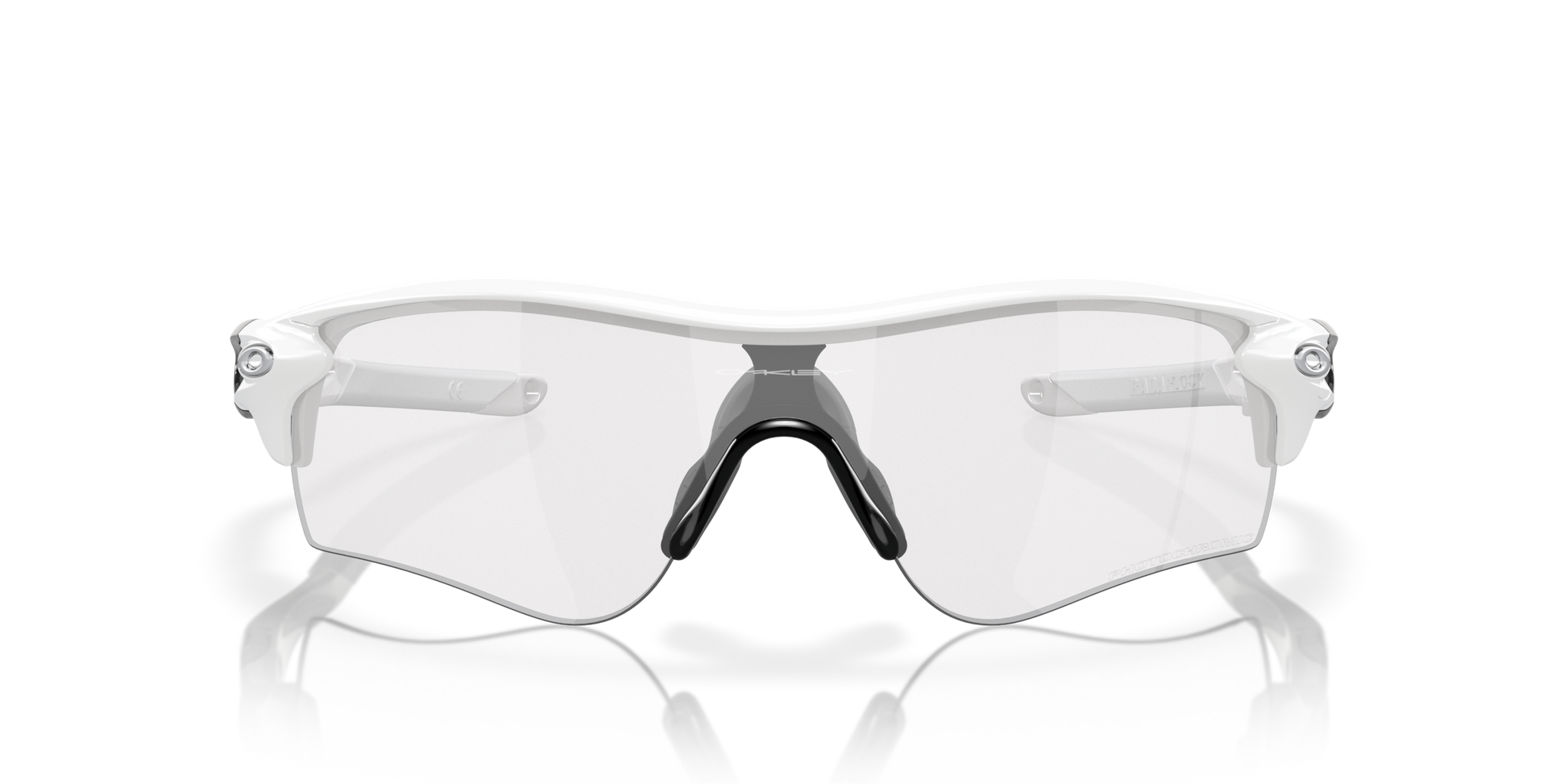 [Clear To Black Iridium Photochromic Lenses, White Out Frame]