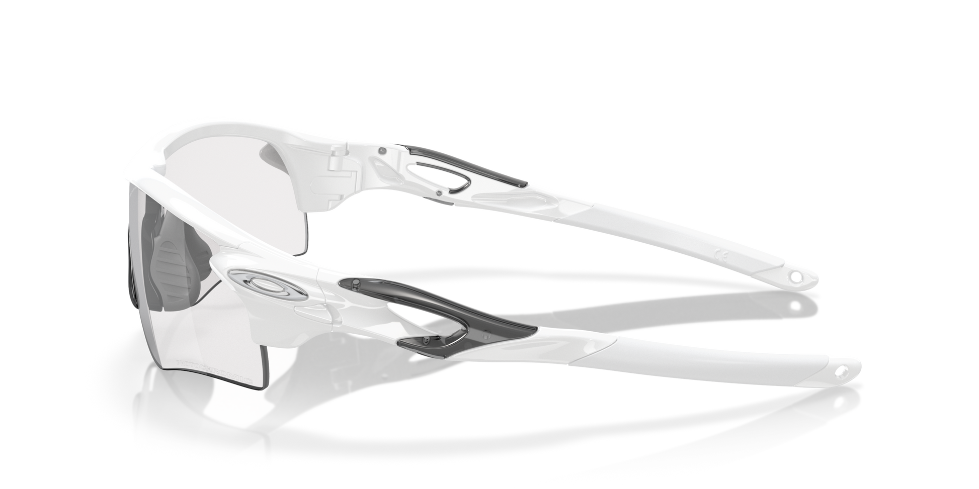 [Clear To Black Iridium Photochromic Lenses, White Out Frame]