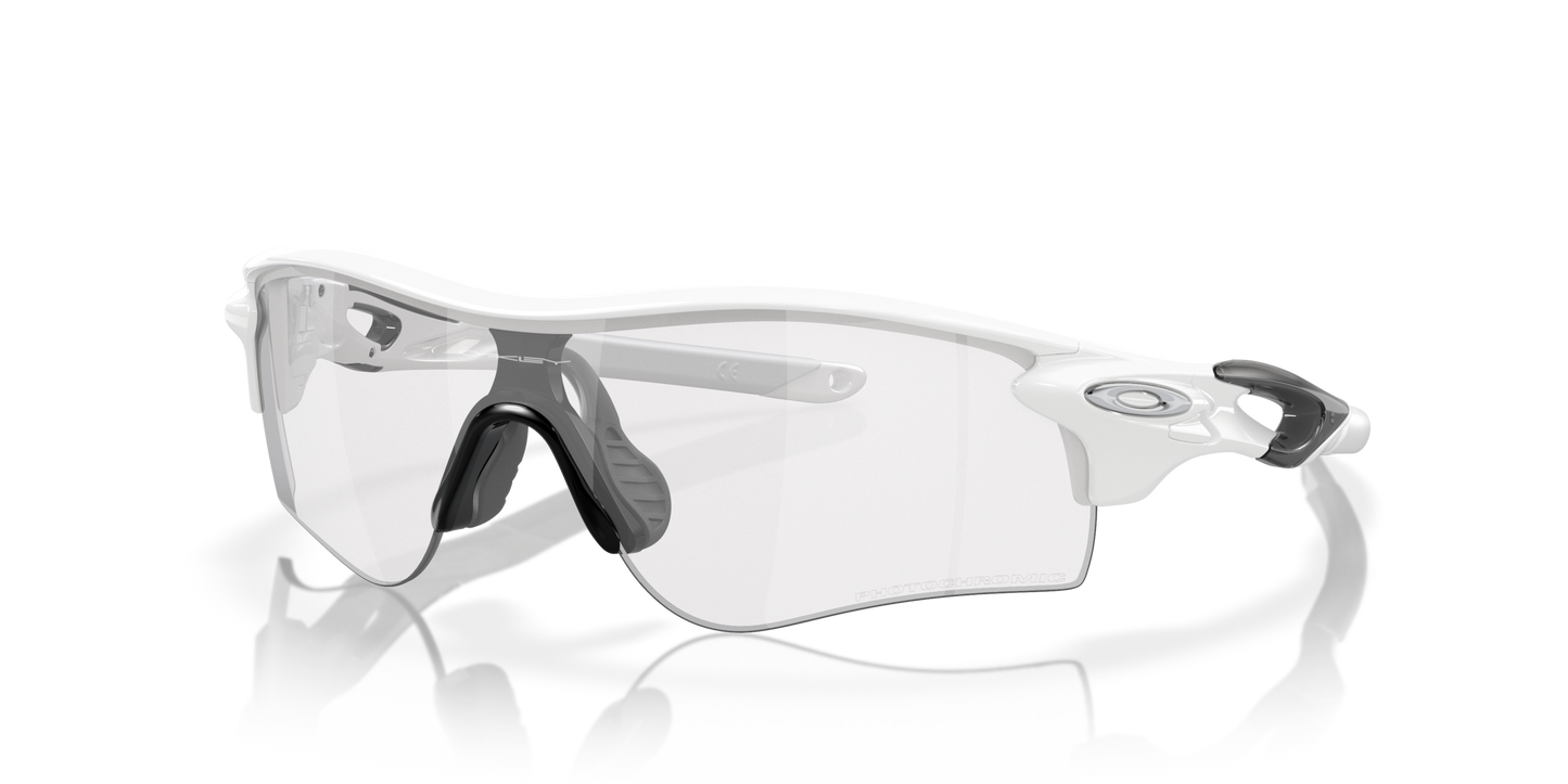 [Clear To Black Iridium Photochromic Lenses, White Out Frame]