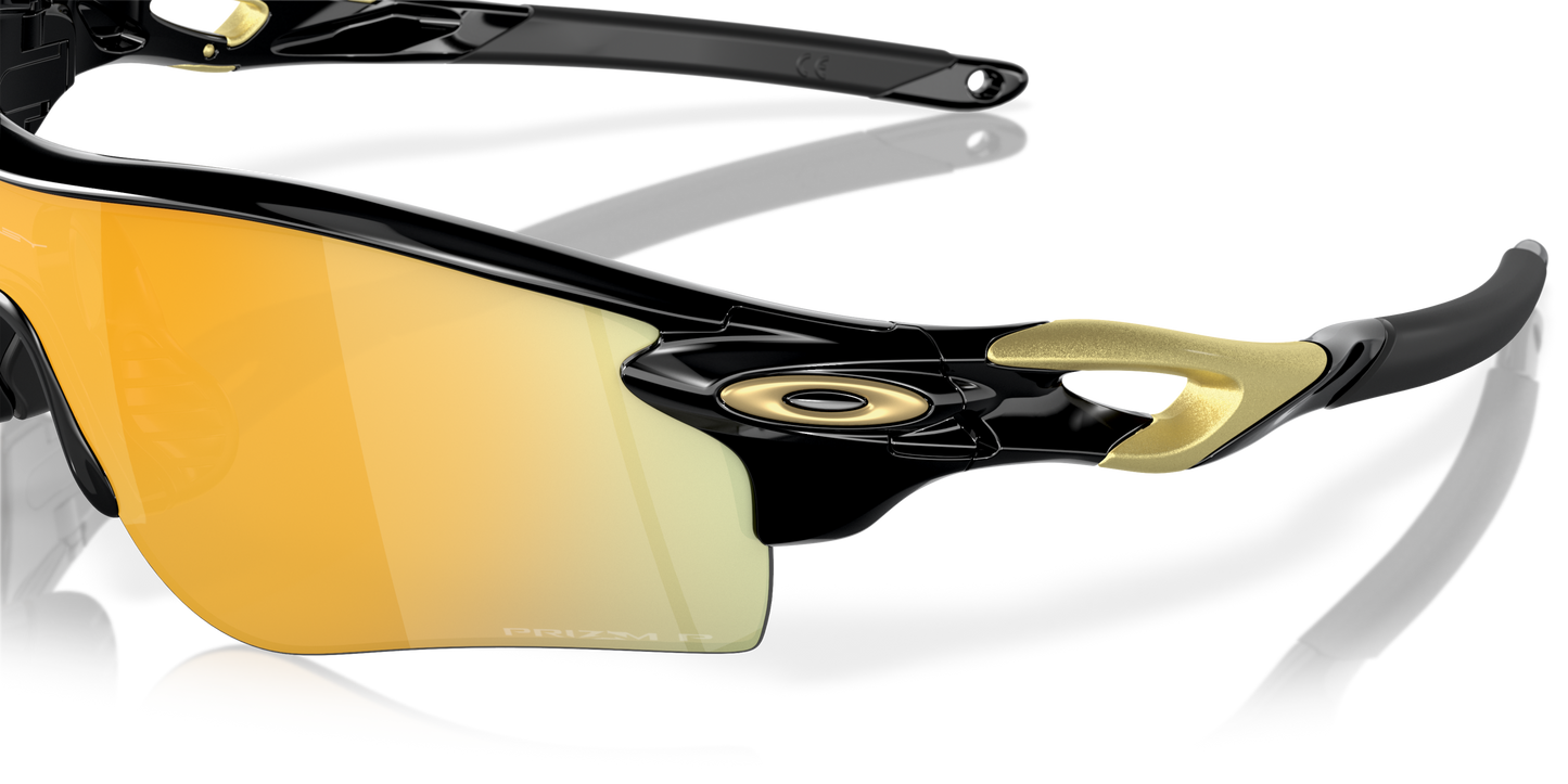 [Prizm 24K Polarized Lenses, Polished Black Frame]