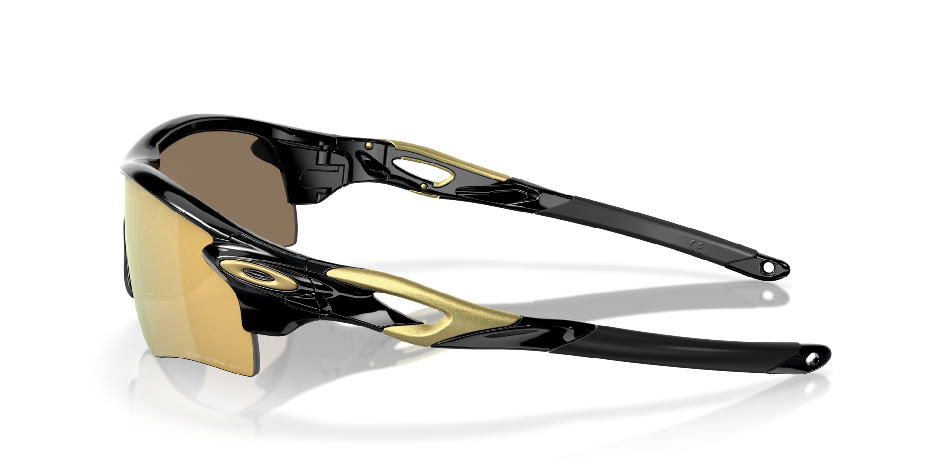 [Prizm 24K Polarized Lenses, Polished Black Frame]