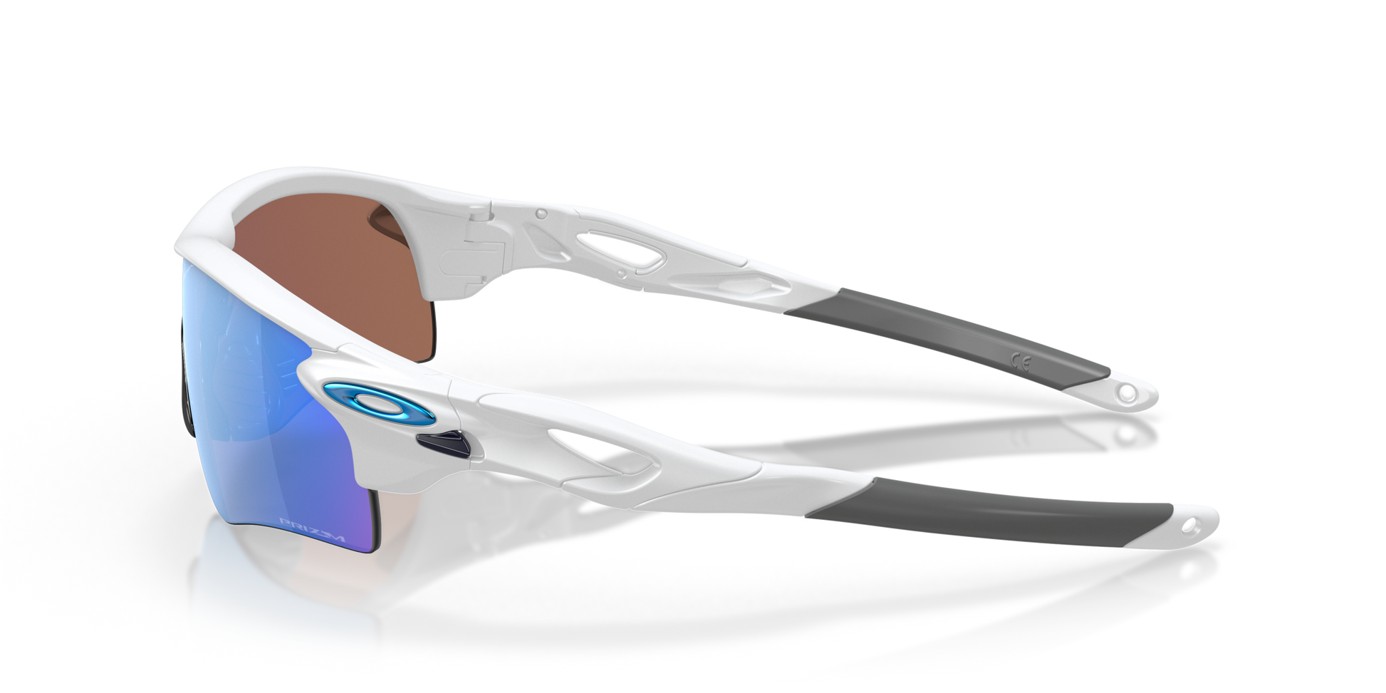 [Prizm Deep Water Polarized Lenses, Matte White Frame]