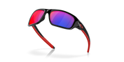 + Red Iridium Lenses, Polished Black Frame