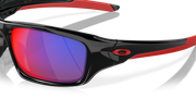 + Red Iridium Lenses, Polished Black Frame