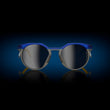 Prizm Black Lenses, Transparent Crystal Blue Frame