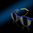 Prizm Black Lenses, Transparent Crystal Blue Frame