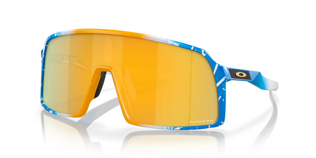 [Prizm 24K Lenses, Blue Yellow White Splatter Frame]