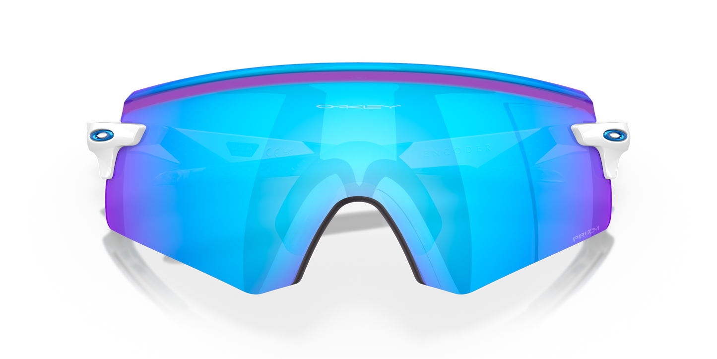 [Prizm Sapphire Lenses, Polished White Frame]