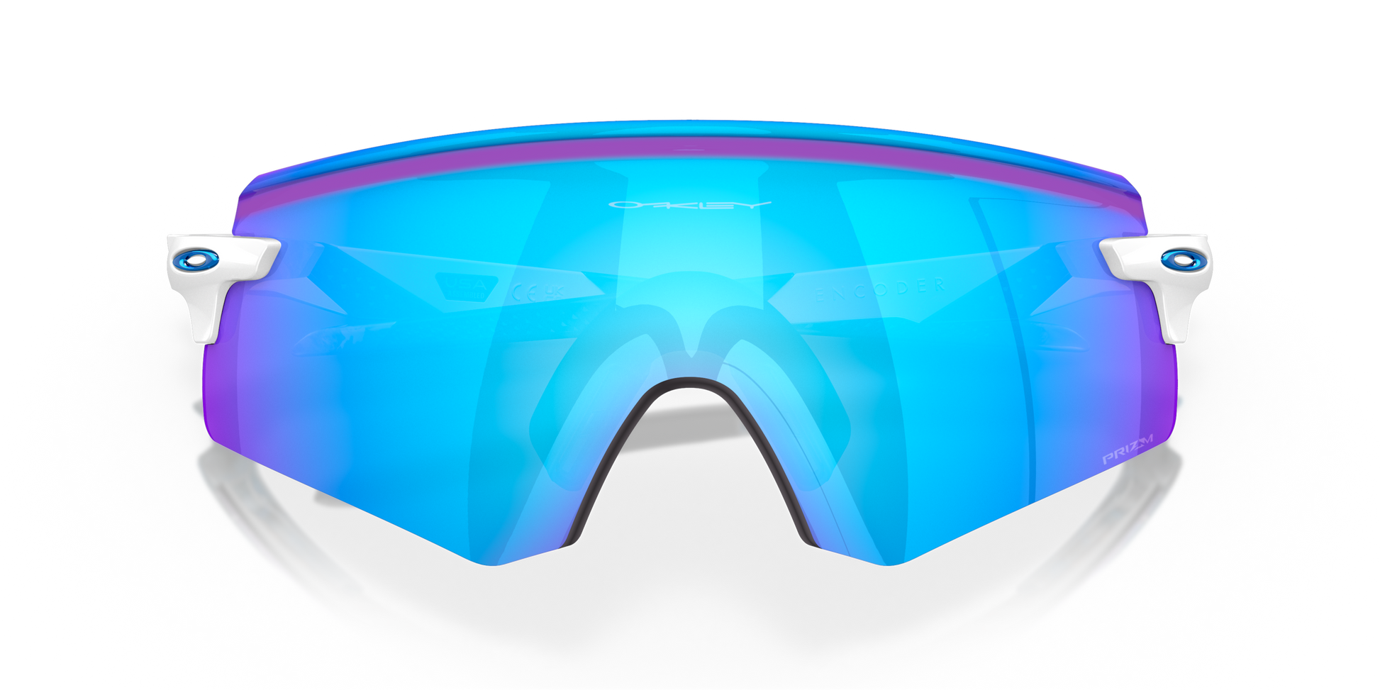 [Prizm Sapphire Lenses, Polished White Frame]