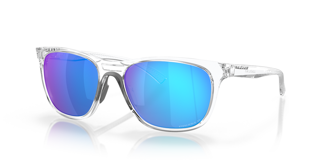 [Prizm Sapphire Polarized Lenses, Polished Clear Frame]