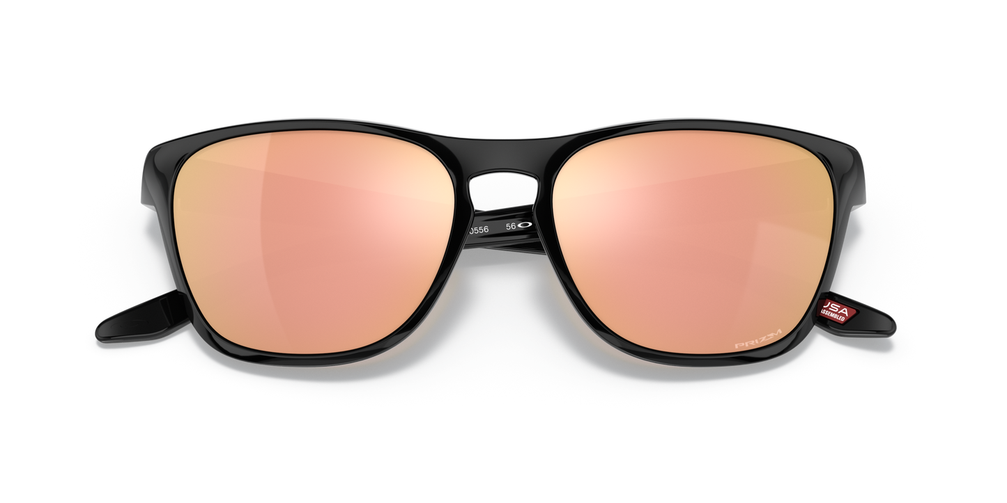 [Prizm Rose Gold Lenses, Polished Black Frame]