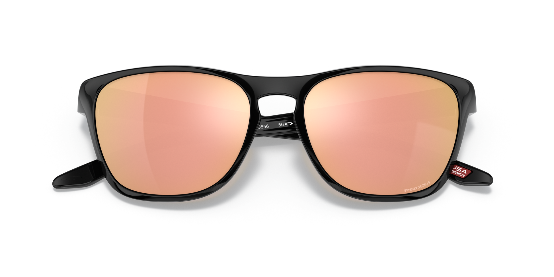 [Prizm Rose Gold Lenses, Polished Black Frame]
