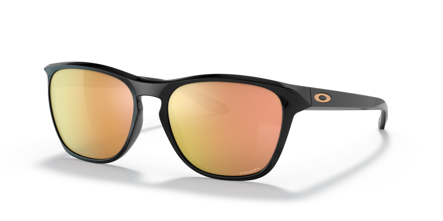 [Prizm Rose Gold Lenses, Polished Black Frame]
