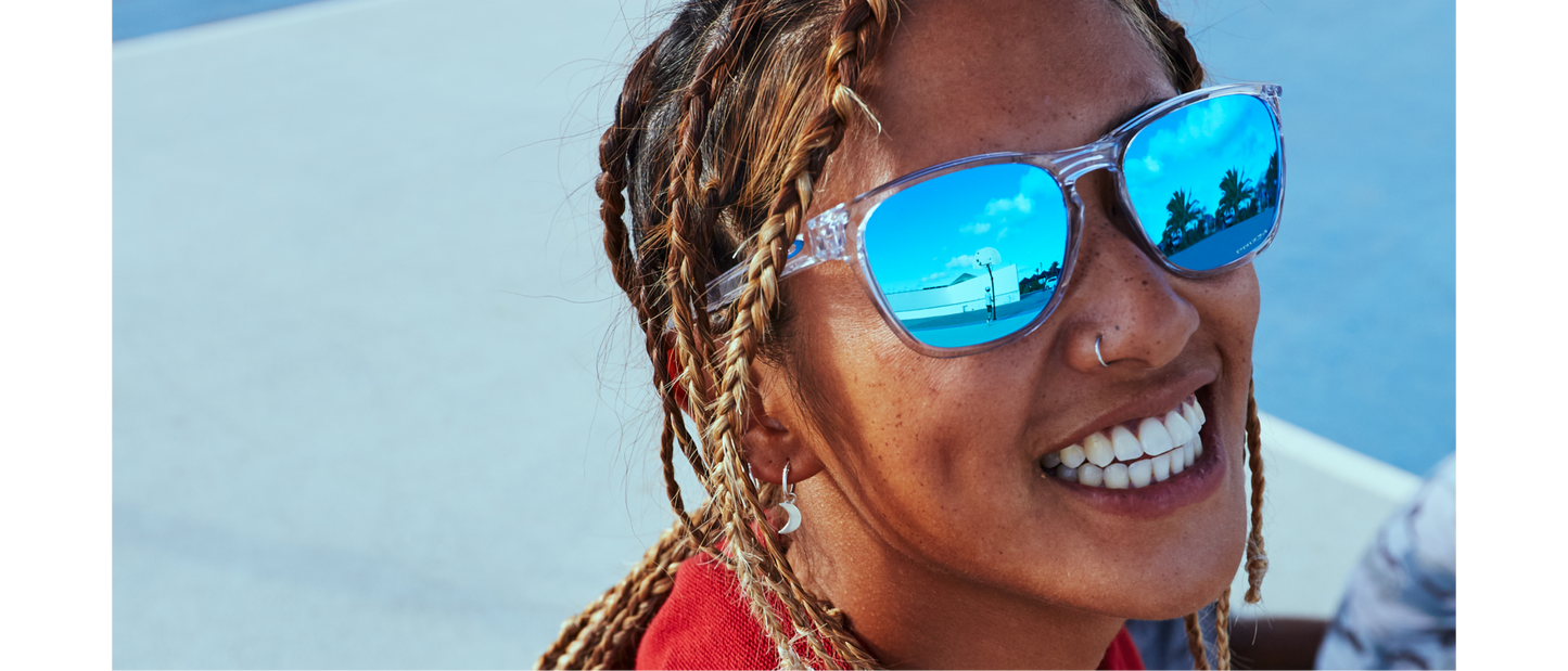 [Prizm Sapphire Lenses, Polished Clear Frame]