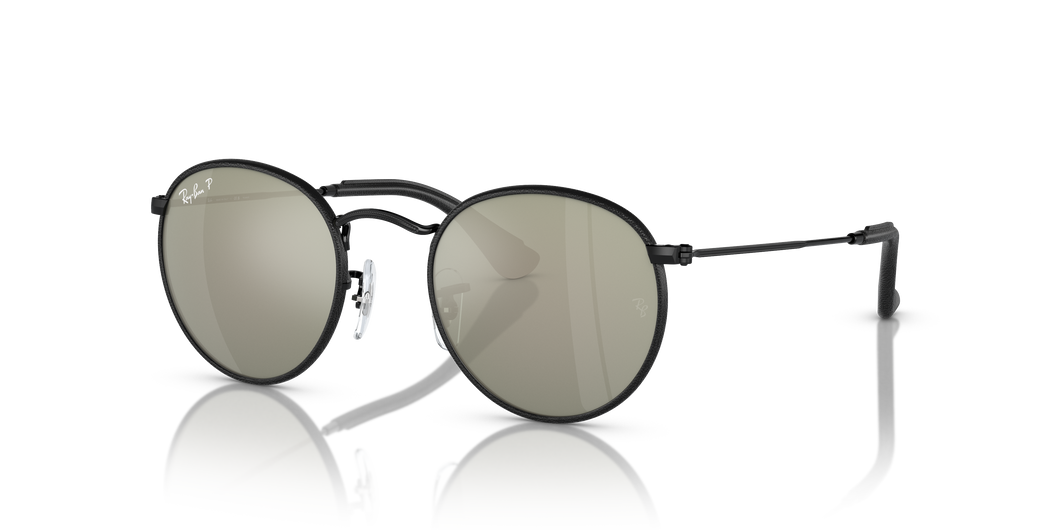 [Silver Lenses, Polished Black Frame]