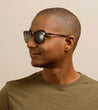 Brindle Tortoise / Green Polarized