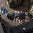 Navy & Non-Polarized American Gray Glass Lens