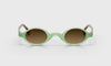 [12 - Milky Green Front with Brown and Green Chop Temples]