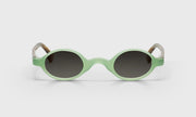 12 - Milky Green Front with Brown and Green Chop Temples