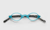 [60 - Turquoise Front and Black with Crystal Fishnet Temples]