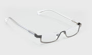 51 - Shiny Gunmetal Front with Clear Crystal Temples