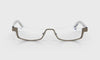 [51 - Shiny Gunmetal Front with Clear Crystal Temples]