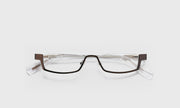 51 - Shiny Gunmetal Front with Clear Crystal Temples