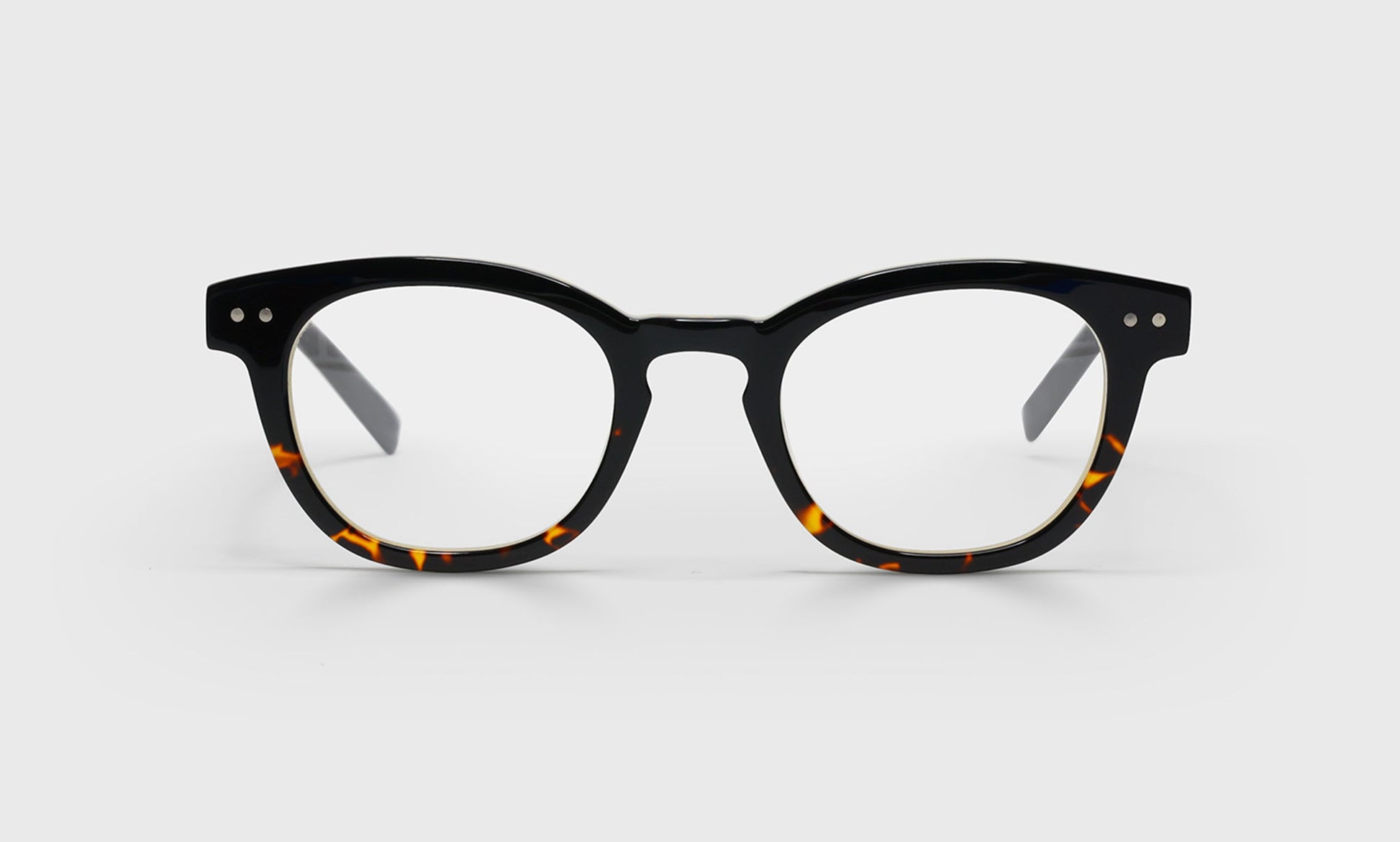 [05 - Demi tortoise front with black temples]
