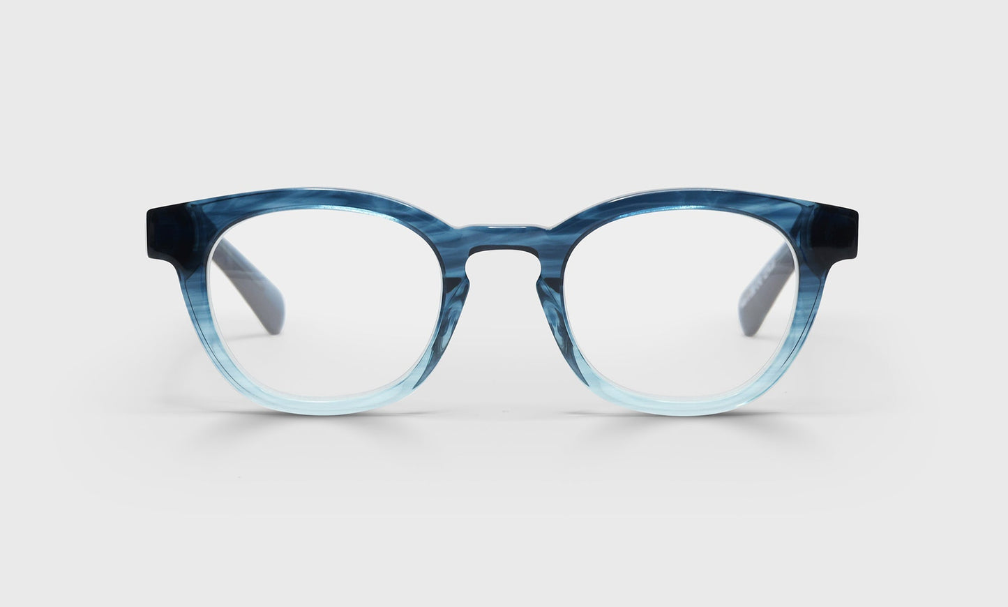 [11 - Blue Fade Crystal Front with Blue Temples]
