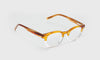 [19 - Amber and clear crystal front with amber temples]