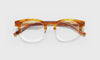 [19 - Amber and clear crystal front with amber temples]