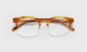 19 - Amber and clear crystal front with amber temples