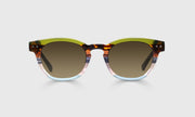 23 - Earth Tone Stripe Front and Blue Grey Temples