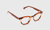 [88 - Pecan Tortoise Stripe Front and Temples]