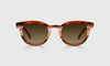 [88 - Pecan Tortoise Stripe Front and Temples]