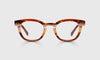 [88 - Pecan Tortoise Stripe Front and Temples]