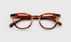 [88 - Pecan Tortoise Stripe Front and Temples]