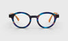 [13 - Purple and Orange Multi-Color Front with Orange Crystal Temples]