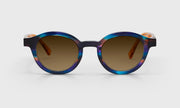 13 - Purple and Orange Multi-Color Front with Orange Crystal Temples