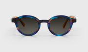 13 - Purple and Orange Multi-Color Front with Orange Crystal Temples