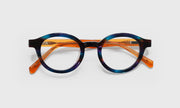 13 - Purple and Orange Multi-Color Front with Orange Crystal Temples