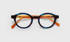 [13 - Purple and Orange Multi-Color Front with Orange Crystal Temples]