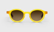 77 - Yellow Front with Blue and Brown Chop Temples