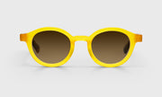 77 - Yellow Front with Blue and Brown Chop Temples