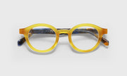 77 - Yellow Front with Blue and Brown Chop Temples